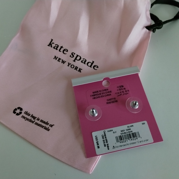 New Kate Spade Bow Earrings - Picture 5 of 6